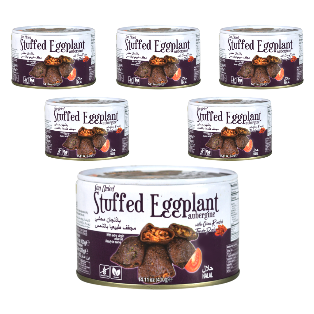 Sun Dried Stuffed Eggplant 14.11oz (6 pack) - Gourmet212