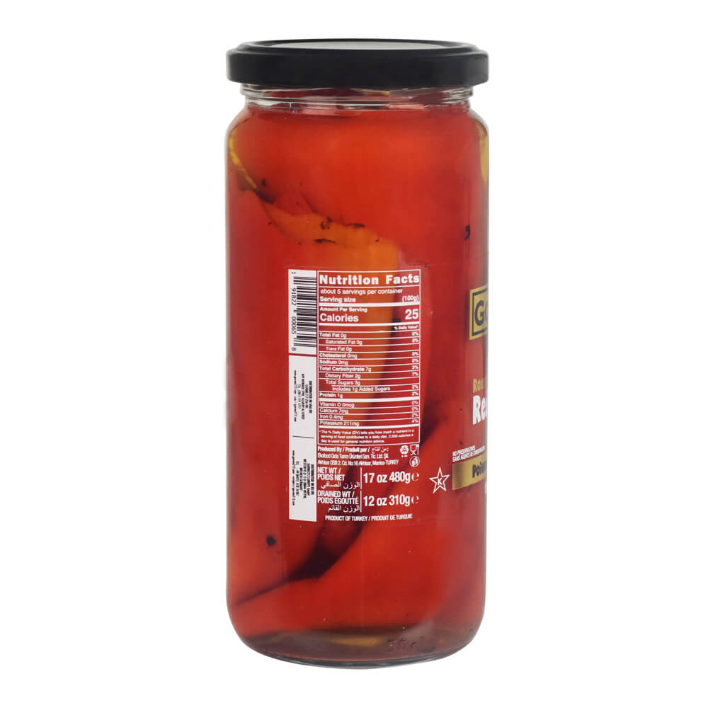 Fire Roasted Red Peppers 17oz